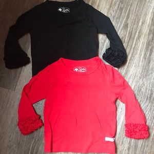 Set of Two Rufflebutts Layer Shirts